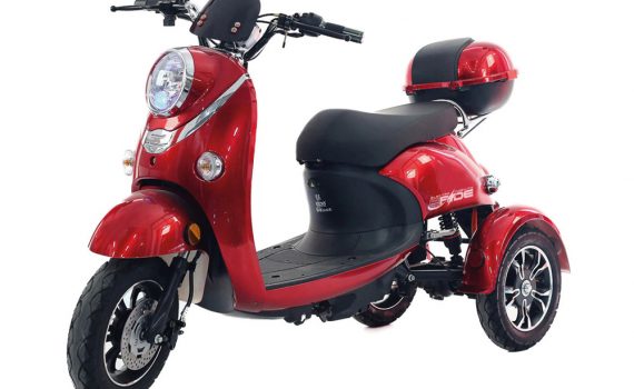hlektriko trikiklo FALCON Red electrodynamic wheels